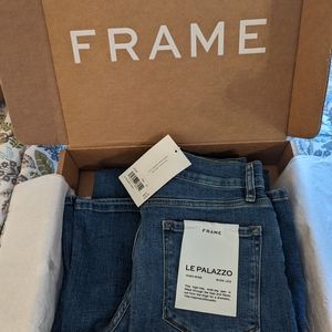 FRAME wide leg jeans